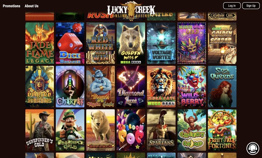 Lucky Creek Casino Screenshot Nevada